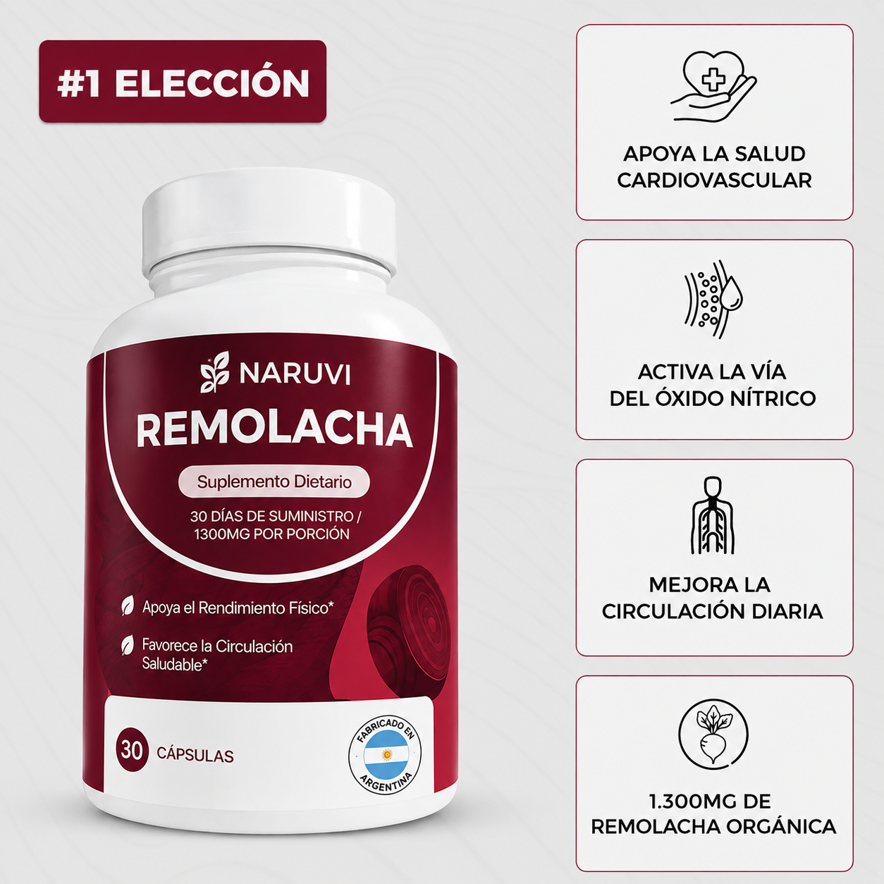 NARUVI® - Cápsulas de Remolacha