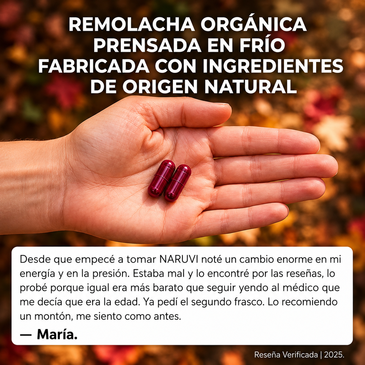 NARUVI® - Cápsulas de Remolacha